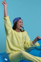 Lovers Bay Club Sweatshirt crew Byron bay yellow