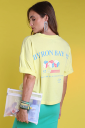 Lovers Bay Club T-shirt Byron bay yellow