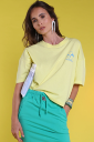 Lovers Bay Club T-shirt Byron bay yellow