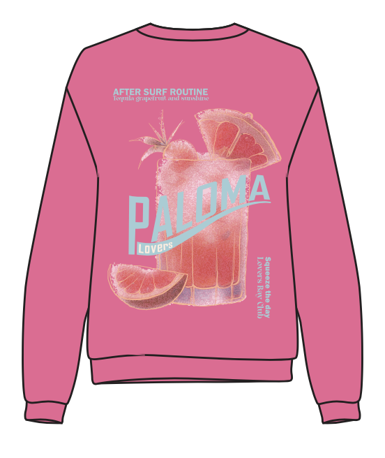 Lovers Bay Club Sweatshirt Paloma Pink