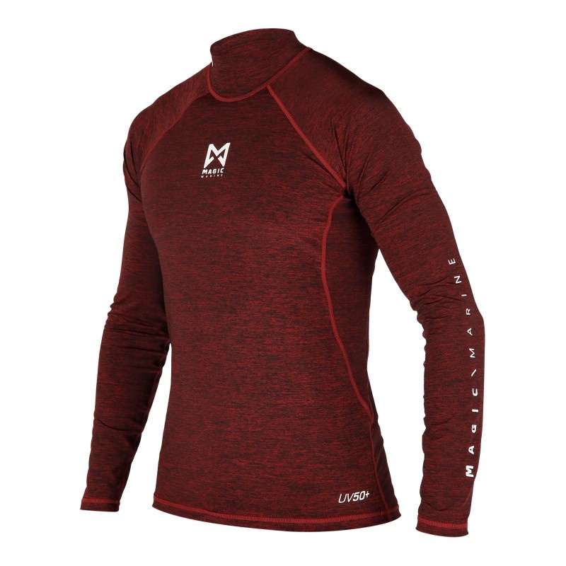 Cube Rashvest L/S Men (XXXS, Red Melee)