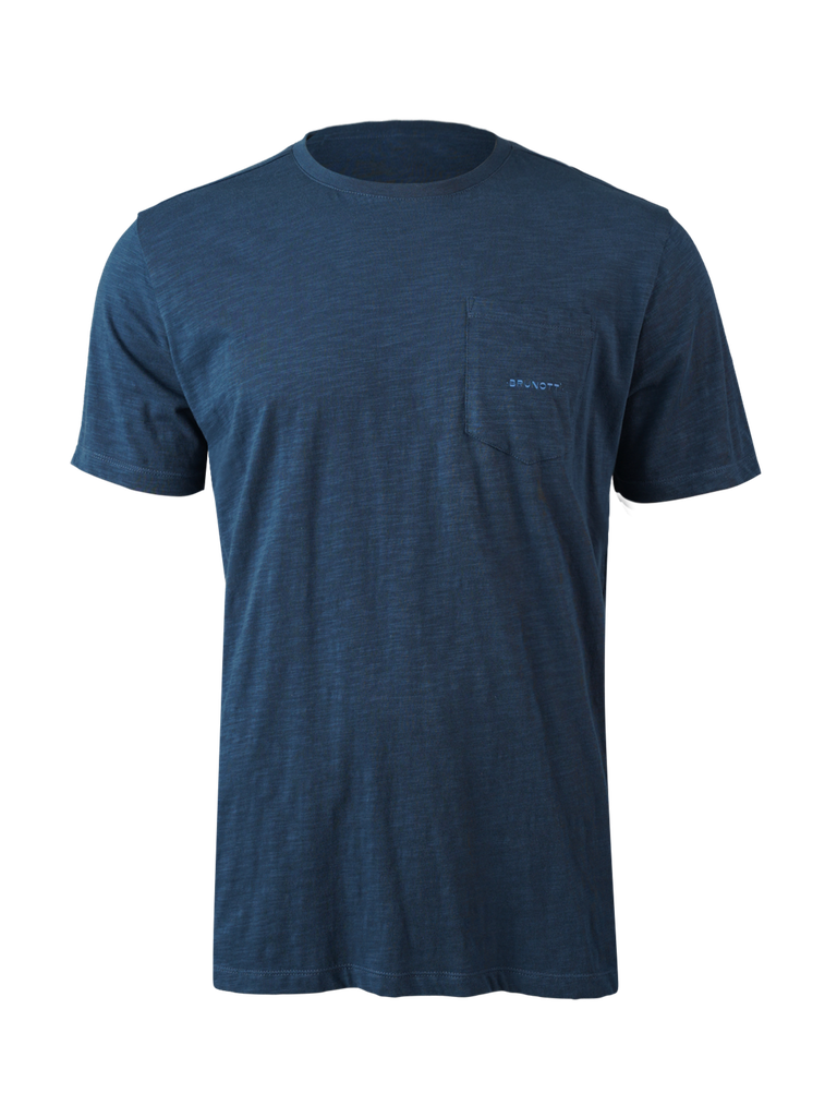 Axle-Slub Men T-shirt (S, Night Blue)