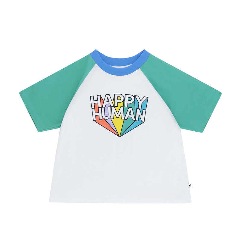 Boxy T-shirt Happy Human (128)