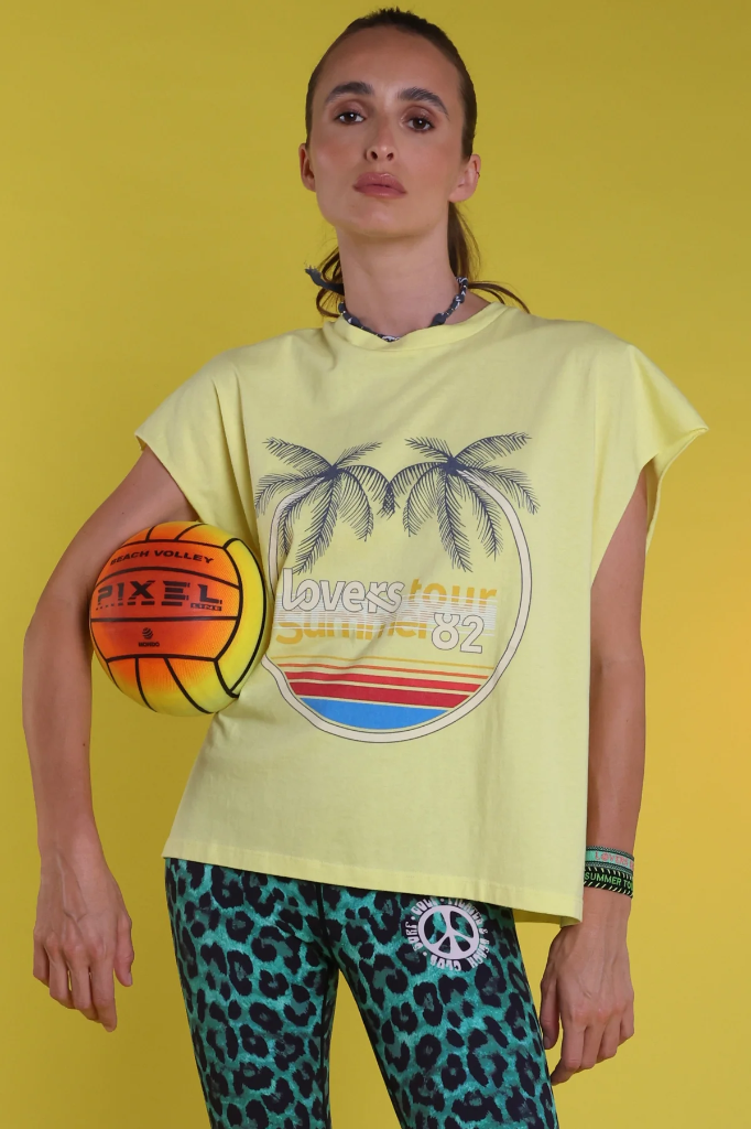 Lovers Bay Club Débardeur oversize yellow (XS)