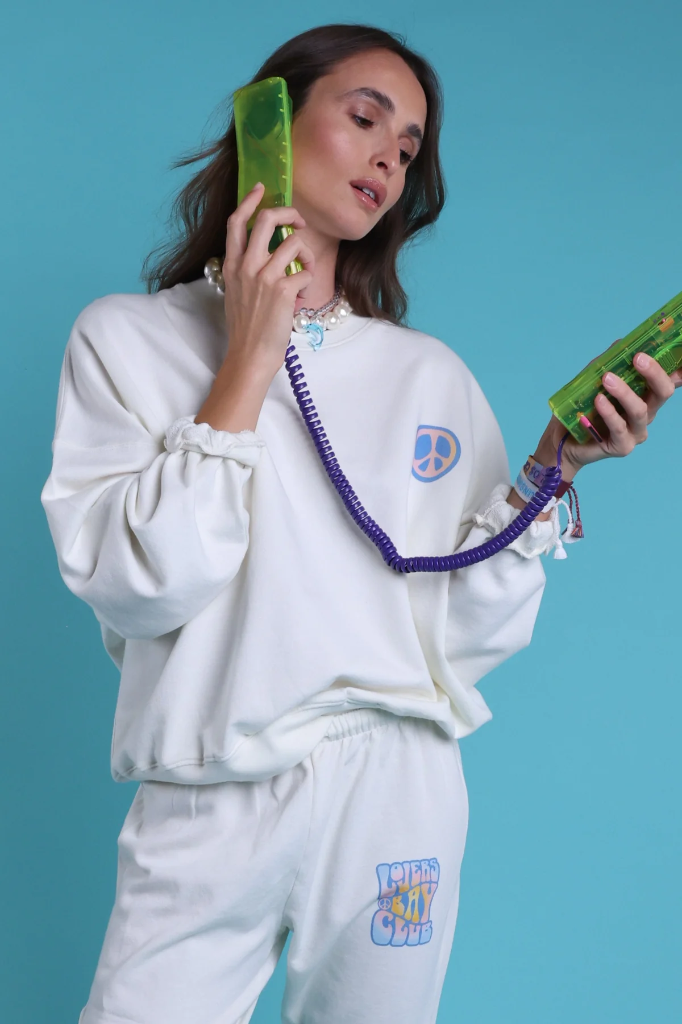 Lovers Bay Club Sweatshirt crew cream (XS)