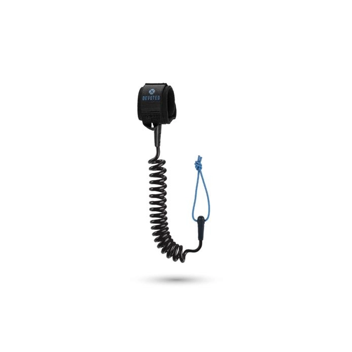 Devoted bodyboard coiled wrist leash black-black