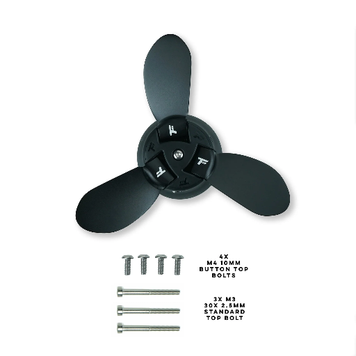 Foil Drive three blade propeller hub set